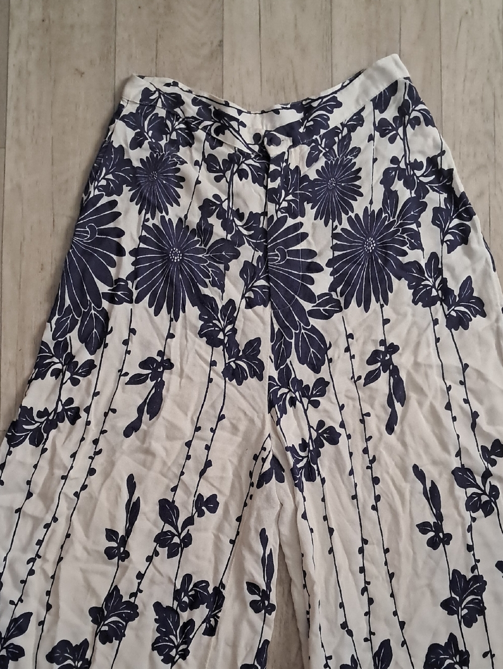 Free People‎ Sundae Stroll Palazzo Printed Wide Leg Pant Euro Vaction Resortwear - Picture 4 of 9